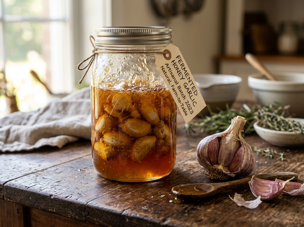Fermented Garlic (Honey Garlic)