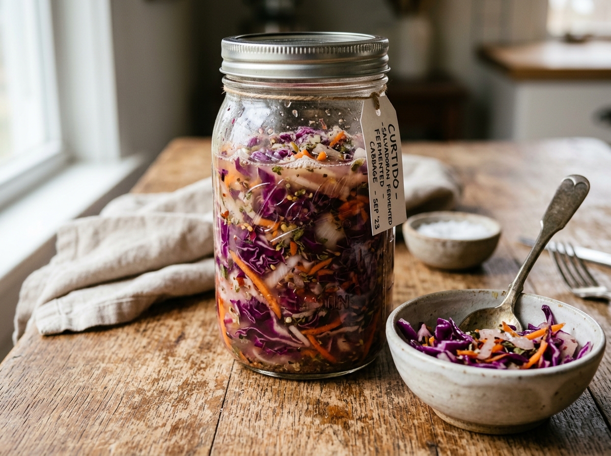 Curtido (Central American Fermented Slaw)