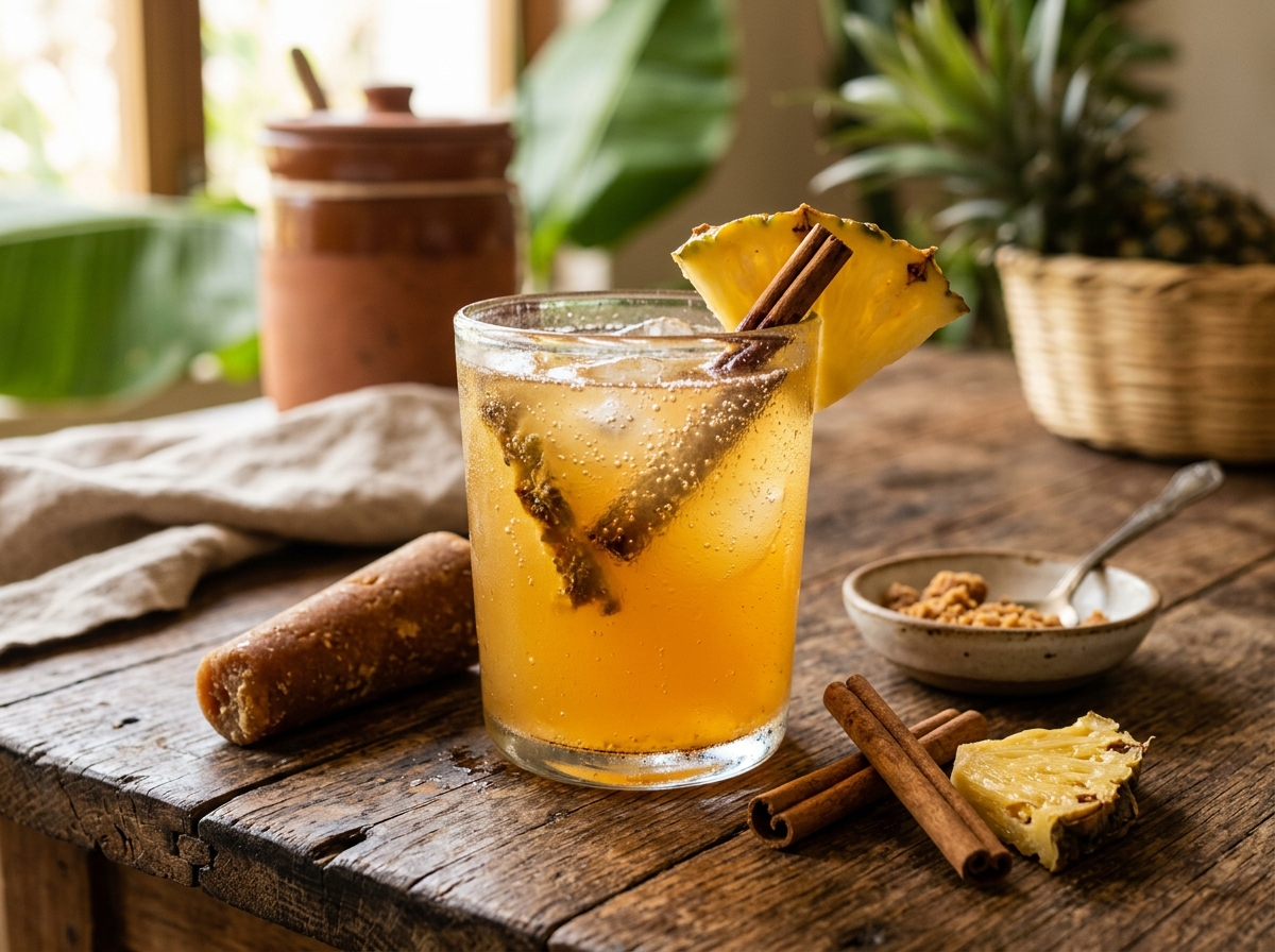 Tepache (Fermented Pineapple Drink)