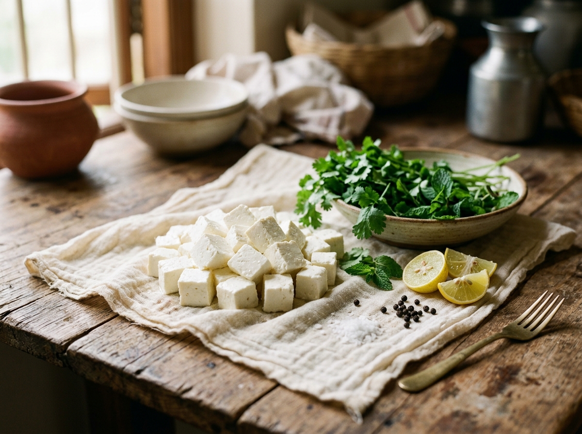 Simple Fresh Cheese (Paneer-Style)