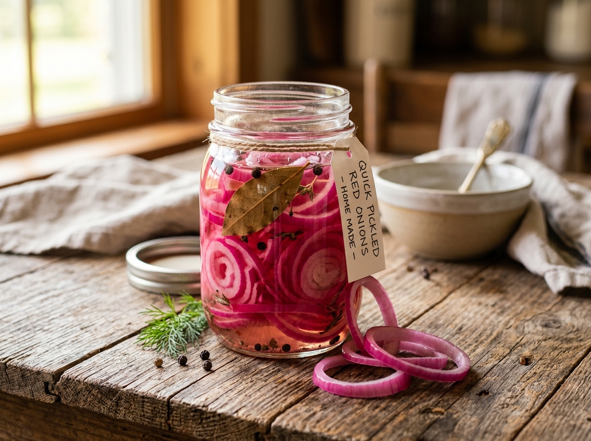 Quick Pickled Red Onions