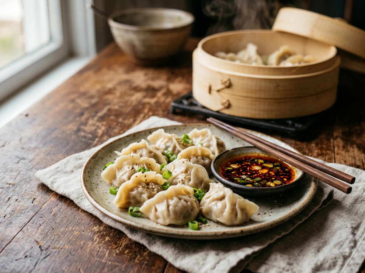 Chinese Dumplings (Shuǐ Jiǎo — Boiled Dumplings)