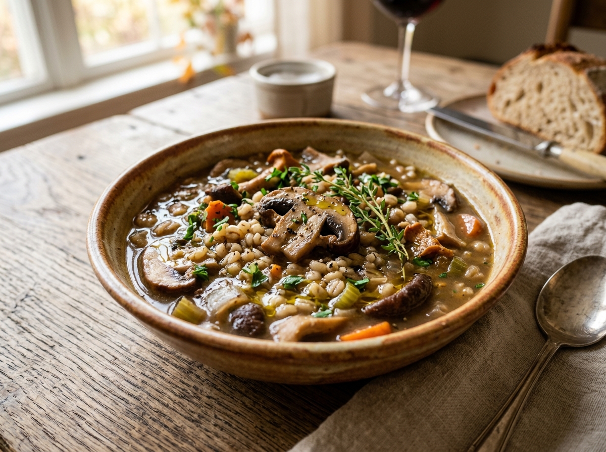 Mushroom & Barley Stew