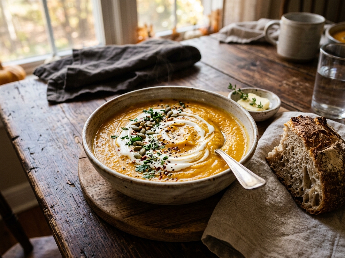 Roasted Root Vegetable Soup