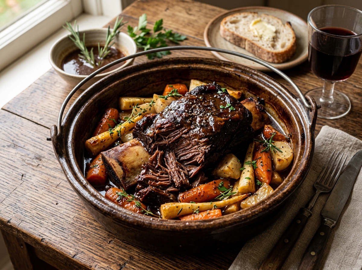 Braised Short Ribs with Root Vegetables