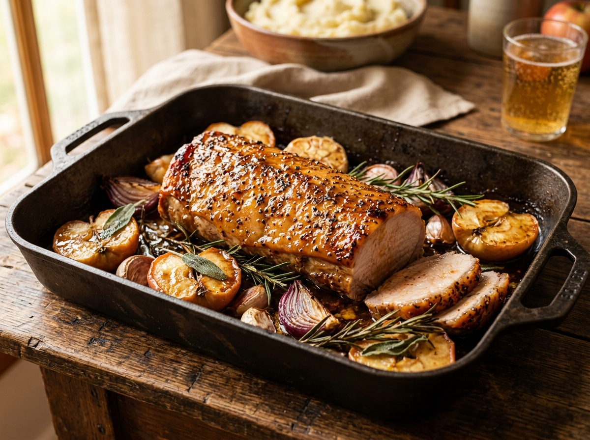Apple Cider Roasted Pork