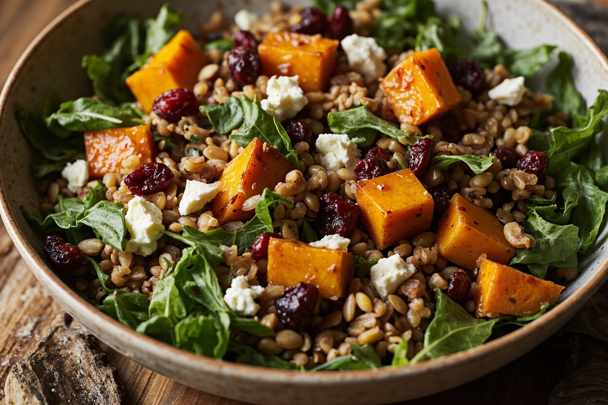 Maple-Glazed Squash & Grain Salad
