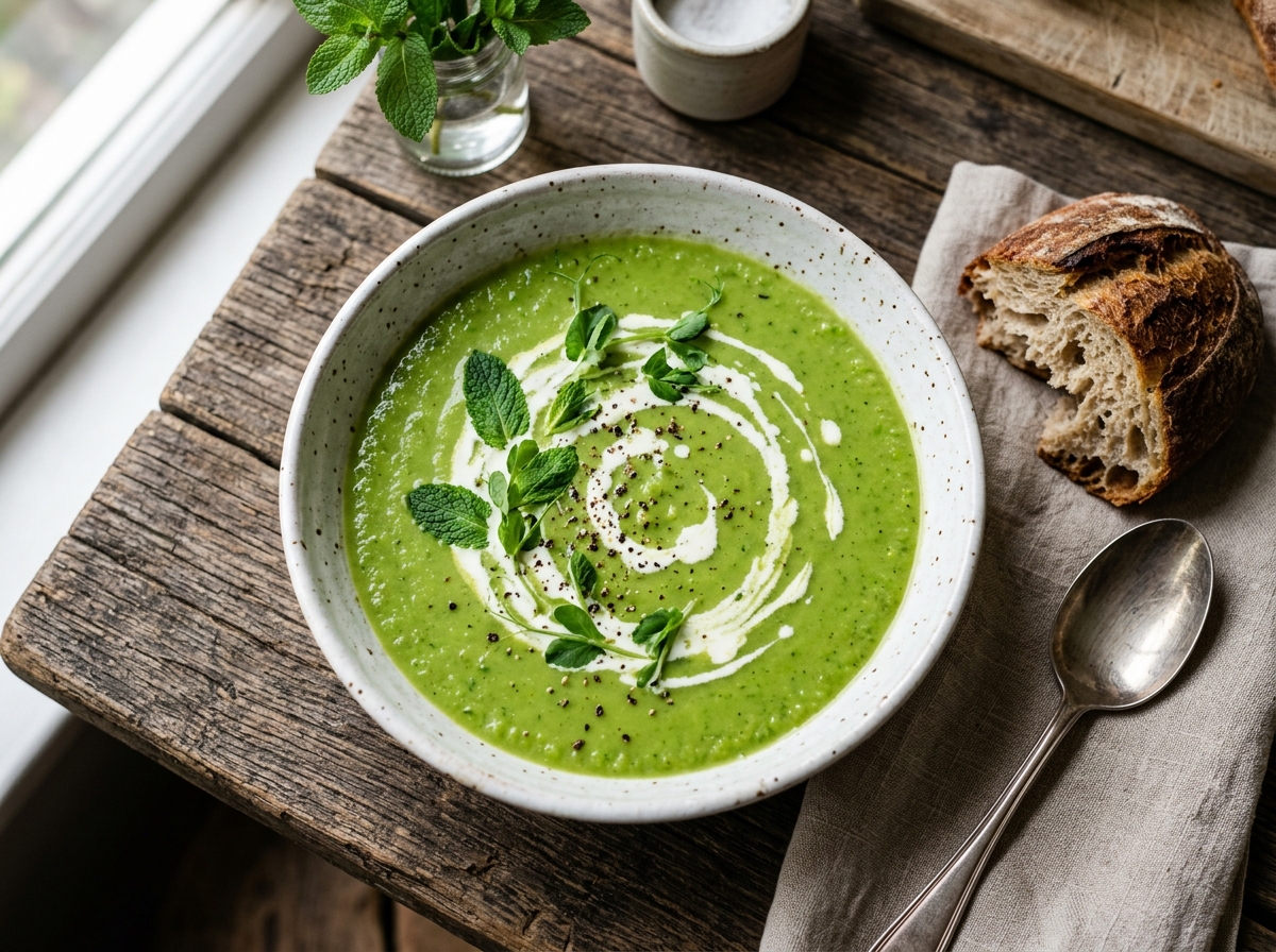 Spring Pea & Mint Soup