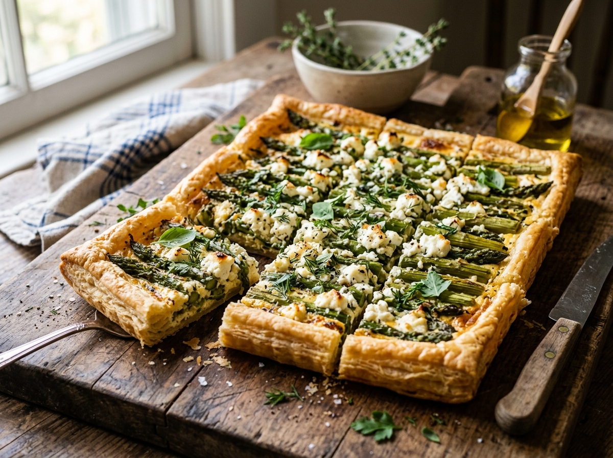 Asparagus & Goat Cheese Tart