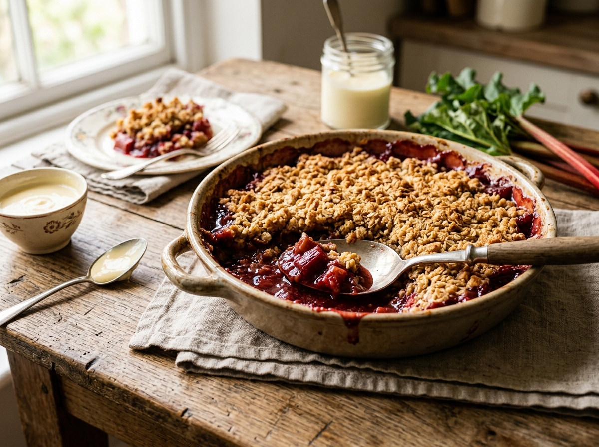Rhubarb Crumble