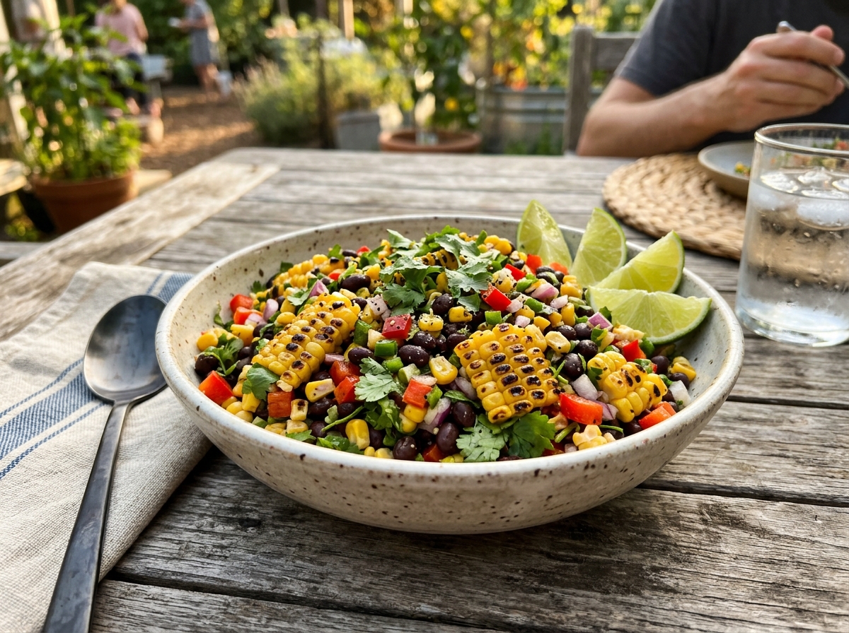 Grilled Corn & Black Bean Salad