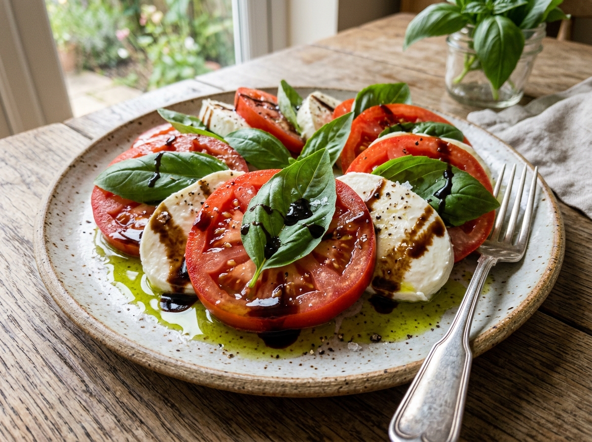 Caprese with Garden Basil