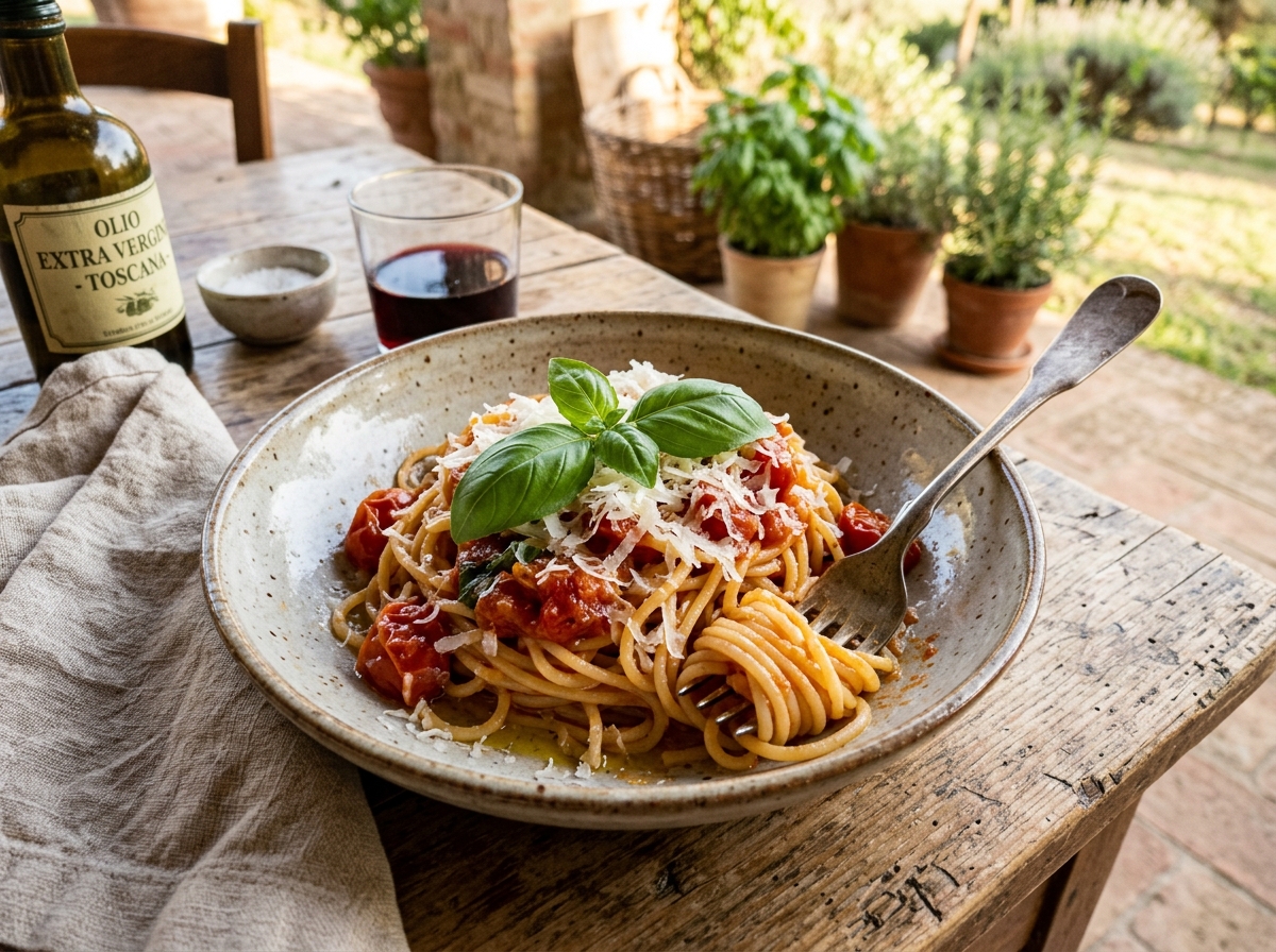 Pasta al Pomodoro (Fresh Tomato Sauce)