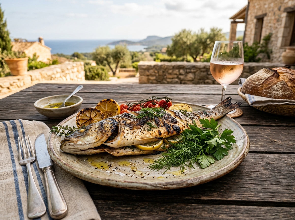 Whole Grilled Fish with Herbs