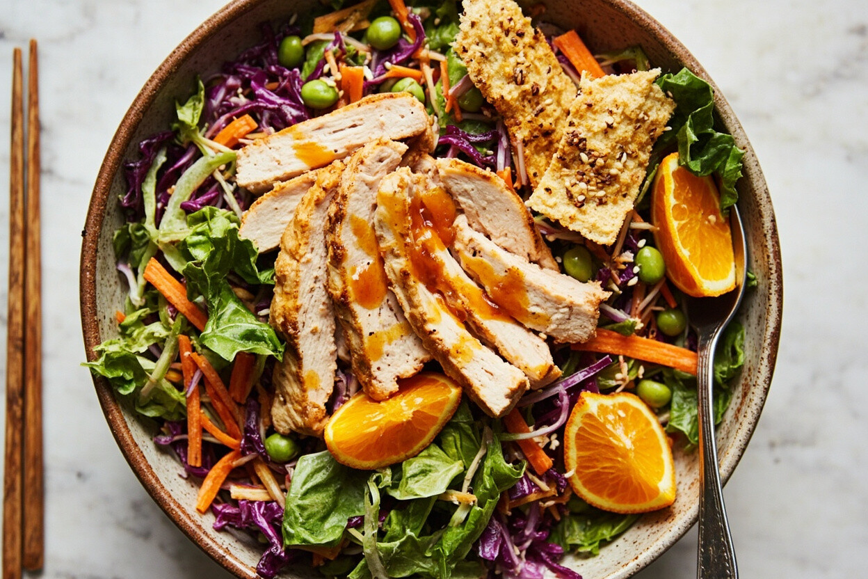 Orange Sesame Chicken Salad