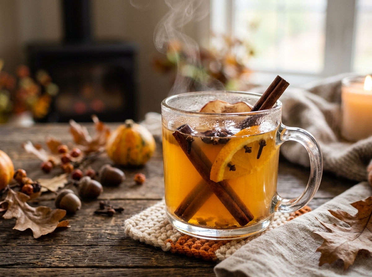 Fall Apple Cider Hot Toddy