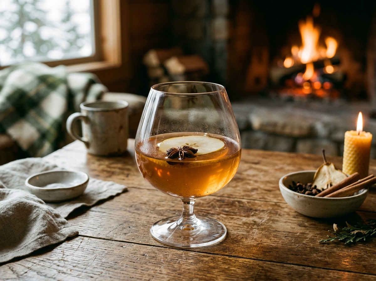 Cold Spiced Pear Brandy