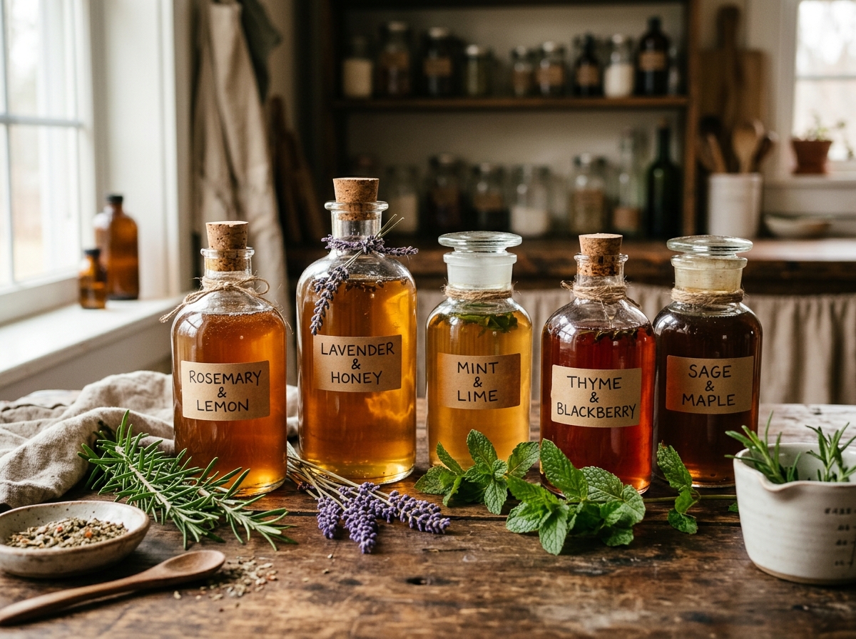 Herb-Infused Simple Syrups