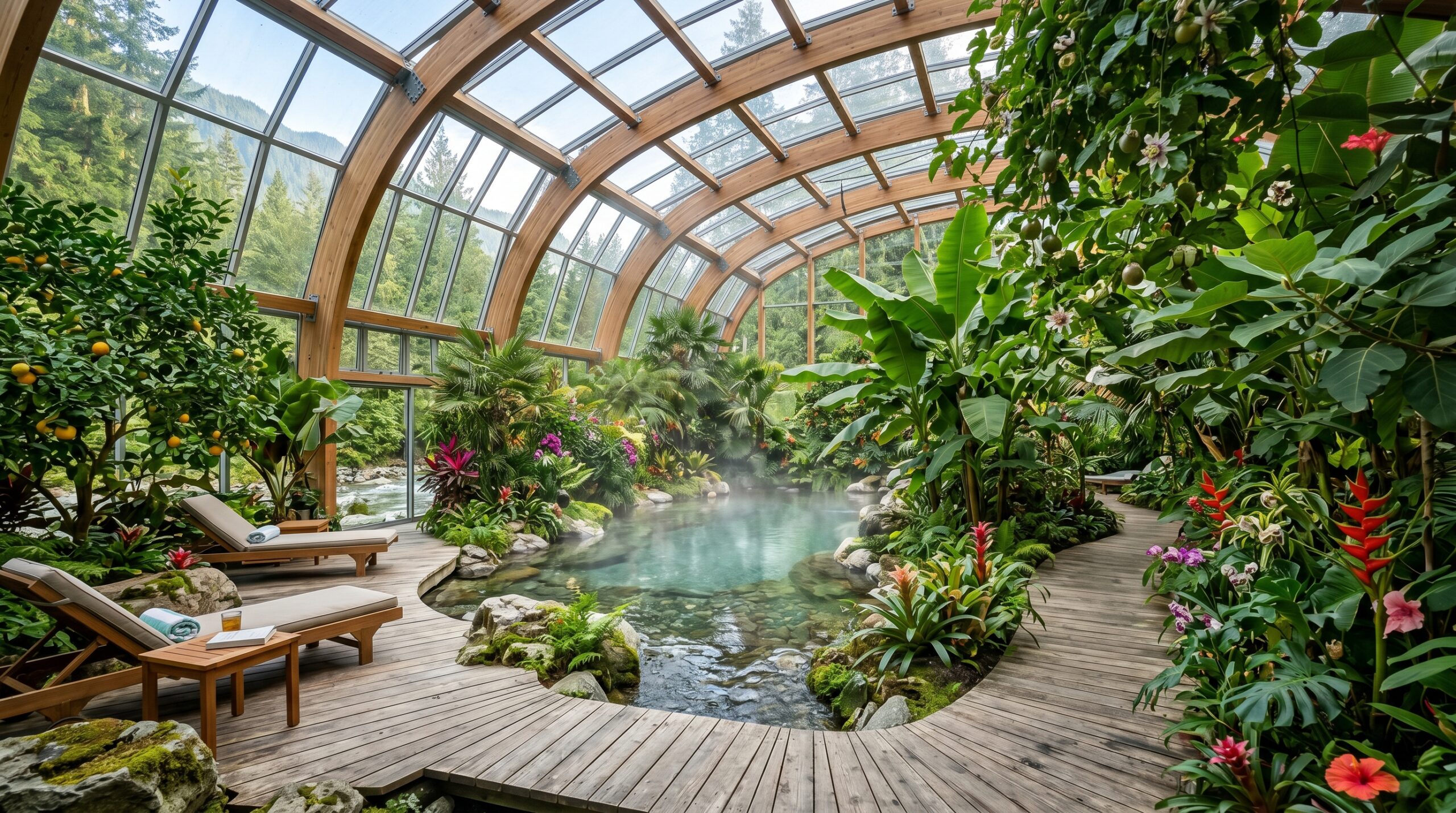Greenhouse & Natural Pool